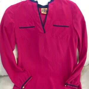 Tory Burch 100% Silk Tunic Size 2